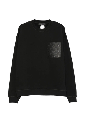 DSQUARED2 logo-embossed sweatshirt - Black