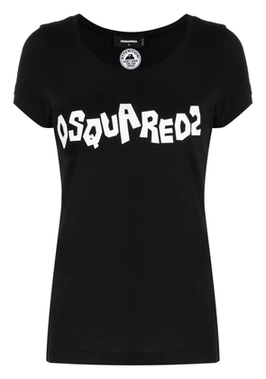 DSQUARED2 logo-print slim-fit T-shirt - Black