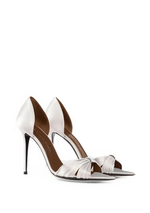 Giuseppe Zanotti Lumière rhinestone-embellished heeled sandals - White