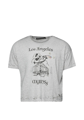 Paly Mythss graphic-print embellished T-shirt - Grey