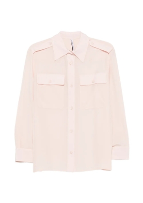 Liviana Conti button-fastening long-sleeve shirt - Pink