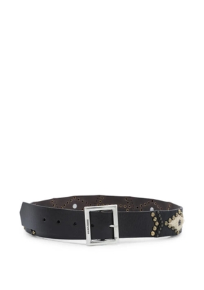 Golden Goose Sierra studded leather belt - Brown
