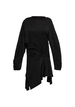 Diesel frayed-edge knotted dress - Black