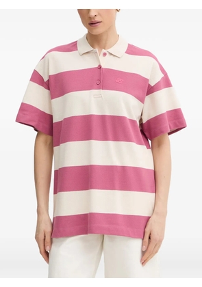 MUNTHE Baelfire striped short-sleeved polo shirt - Pink