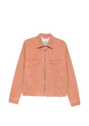 Études Studio zip-up slim-fit denim jacket - Orange