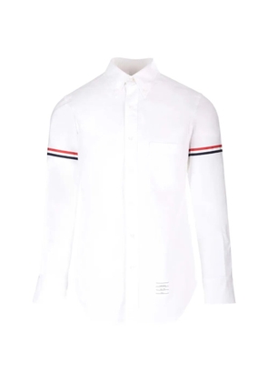 Thom Browne Oxford stripe-detail shirt - White