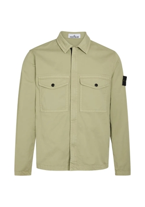 Stone Island Compass-patch pocket-detail shirt - Green
