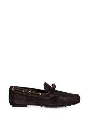Gant Seabaya bow-detail suede boat shoes - Brown