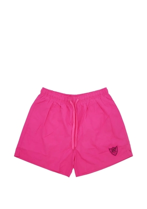 Htc Los Angeles logo-patch drawstring swim shorts - Pink