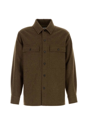 Jil Sander long-sleeve button-up shirt - Brown