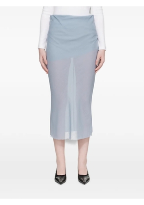 Rier bias-draped midi skirt - Blue