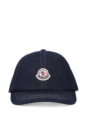 Moncler logo-patch baseball cap - Blue