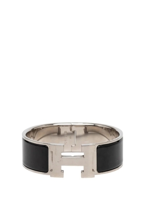 Hermès Pre-Owned 2000-2026 Wide Enamel Clic Clac H Bracelet PM costume bracelet - Black