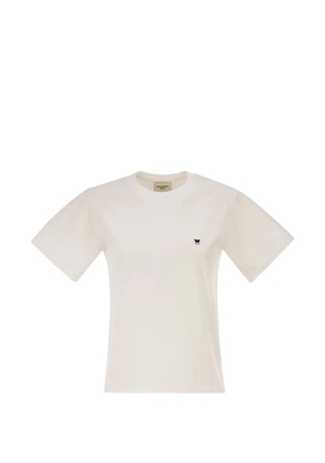 Weekend Max Mara embroidered-logo jersey T-shirt - Neutrals