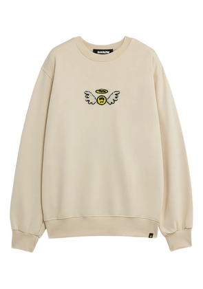 BARROW embellishment-details long-sleeve sweatshirt - Neutrals