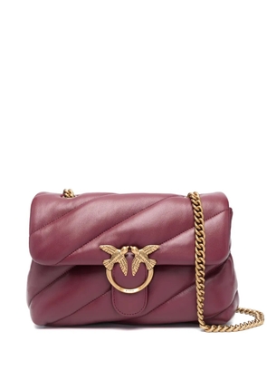 PINKO Love Puff quilted leather shoulder bag - Red
