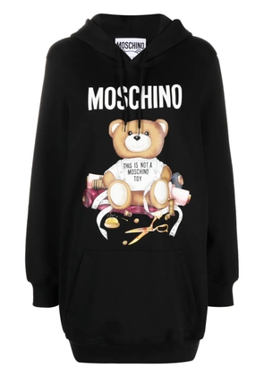 Moschino Teddy Bear hoodie dress - Black