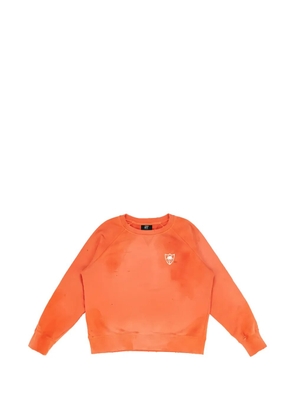 Htc Los Angeles Lil Palm logo-print distressed sweater - Orange