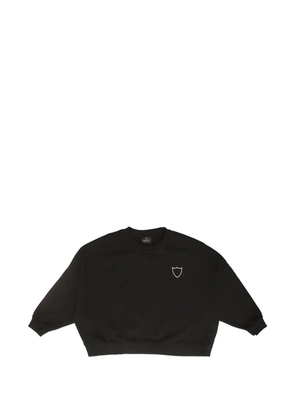 Htc Los Angeles batwing-sleeve logo-print sweater - Black