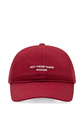 Drôle De Monsieur slogan-embroidered cap