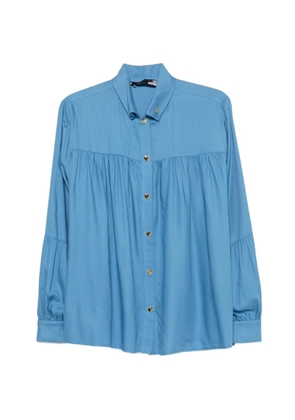 Love Moschino heart-button shirt - Blue
