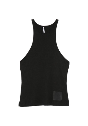 Liviana Conti ribbed-knit racerback top - Black