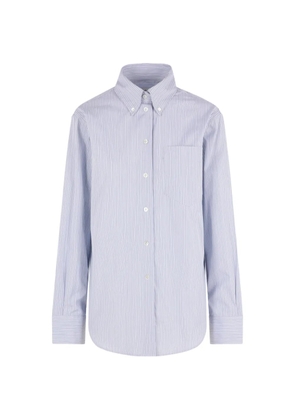 Róhe Oxford striped shirt - Blue