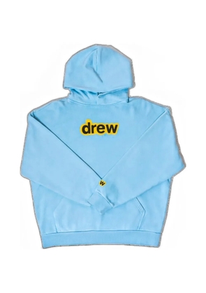 Drew Mascot logo-print hoodie - Blue