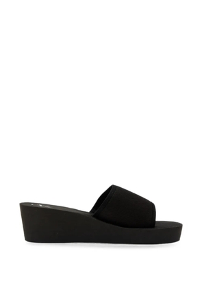 Calvin Klein logo-embroidered sandals - Black