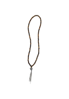 Htc Los Angeles MYSTERY SHIELD beaded tassel necklace - Brown