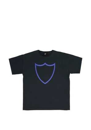 Htc Los Angeles shield-print garment-dyed T-shirt - Black