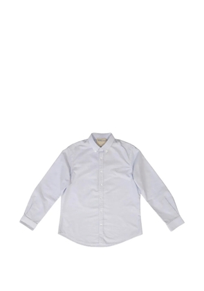 Htc Los Angeles logo-embroidered Oxford shirt - Blue