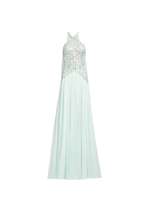 Elie Saab halter-neck maxi dress - Green