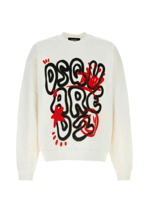 DSQUARED2 logo-print sweatshirt - Neutrals