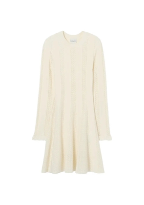 Claudie Pierlot short knitted skater dress - Neutrals