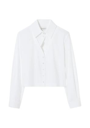 Claudie Pierlot cropped cut-out shirt - White