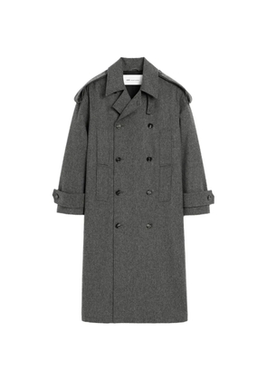 AMI Paris wool trench coat - Grey