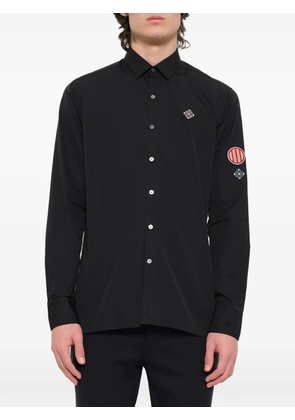 Lanvin patch-medal shirt - Black