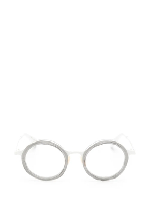 Masahiro Maruyama round-frame glasses - White