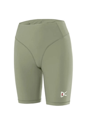 District Vision logo-print panelled shorts - Green