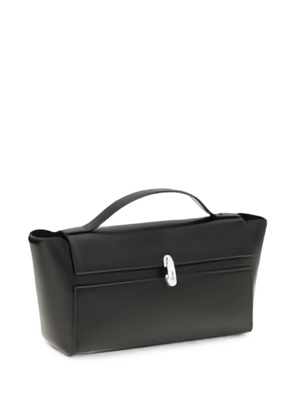Savette Trapeze leather tote bag - Black