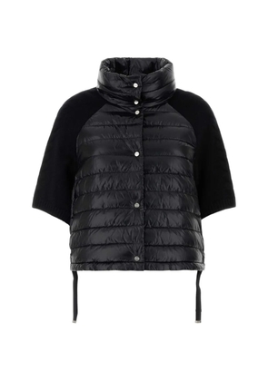 Herno quilted short-sleeve jacket - Black