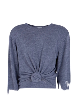 Magda Butrym knot-detail round-neck sweater - Grey