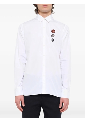 Lanvin patch-detail medal-embroidered shirt - White