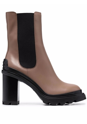 Tod's block-heel Chelsea boots - Brown