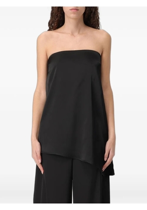 Hanita asymmetric strapless top - Black