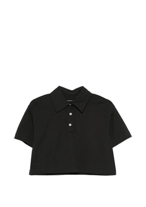 Liviana Conti cropped polo-collar polo top - Black