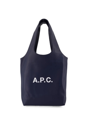 A.P.C. Ninon Small logo-print tote bag - Blue