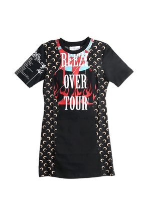 Marine Serre Crescent Moon graphic-print mini dress - Black