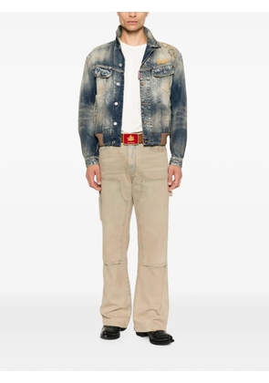 DSQUARED2 distressed denim jacket - Blue